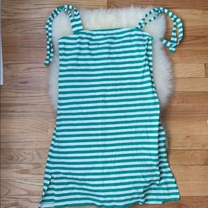 J.Crew striped cotton cover-up